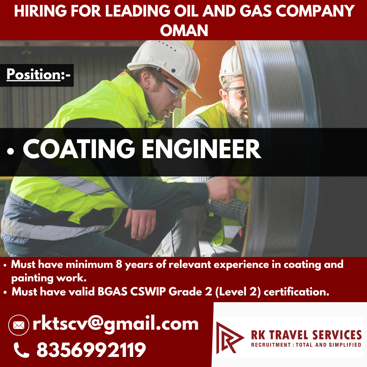 HIRING FOR LEADING OIL AND GAS COMPANY OMAN