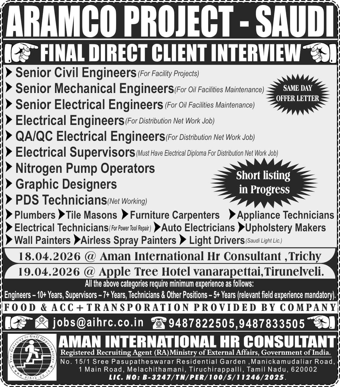 OIL & GAS PROJECT-SAUDI