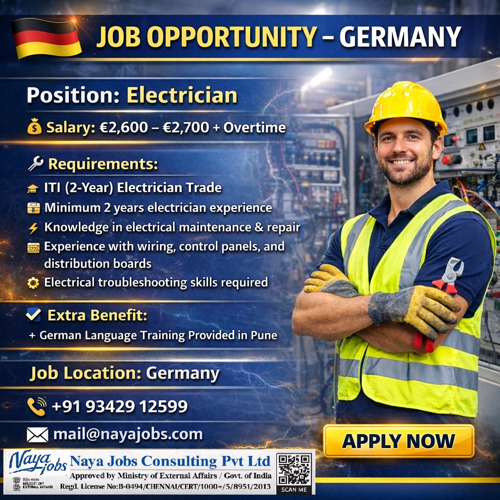 HIRING FOR ELECTRICIAN