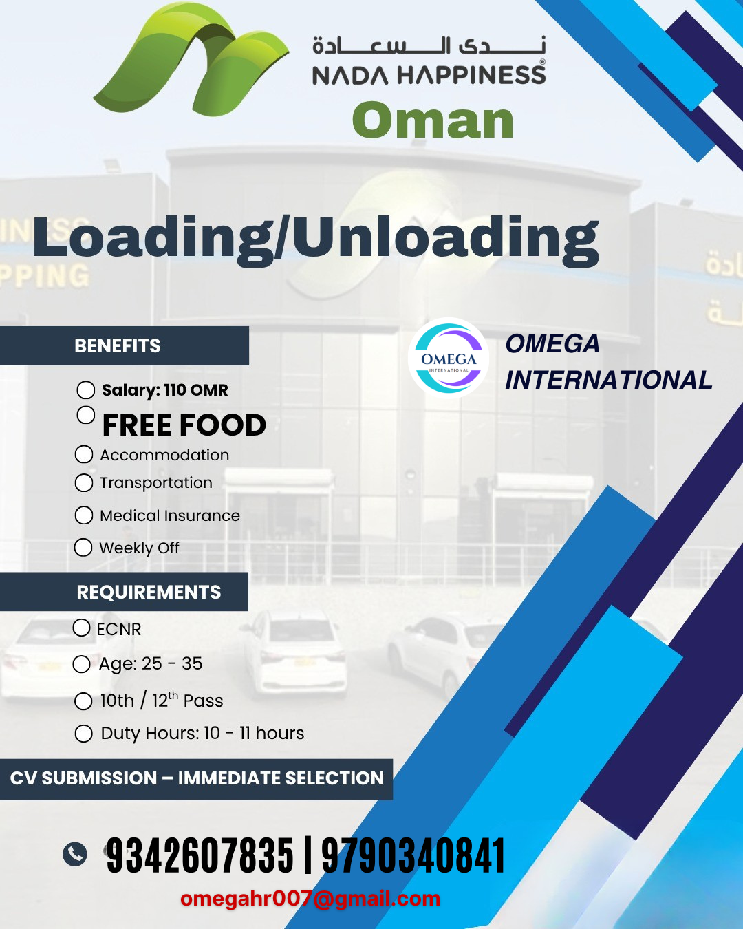 VACANCY IN OMAN