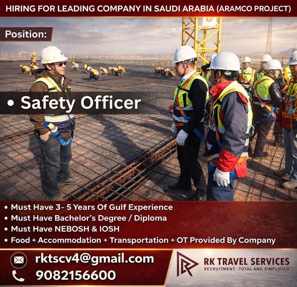 Hiring For Leading Company Saudi Arabia- Aramco Project