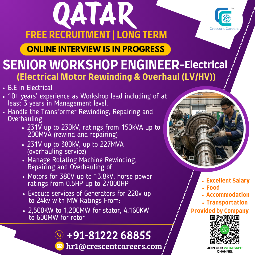 SENIOR WORKSHOP ENGINEER