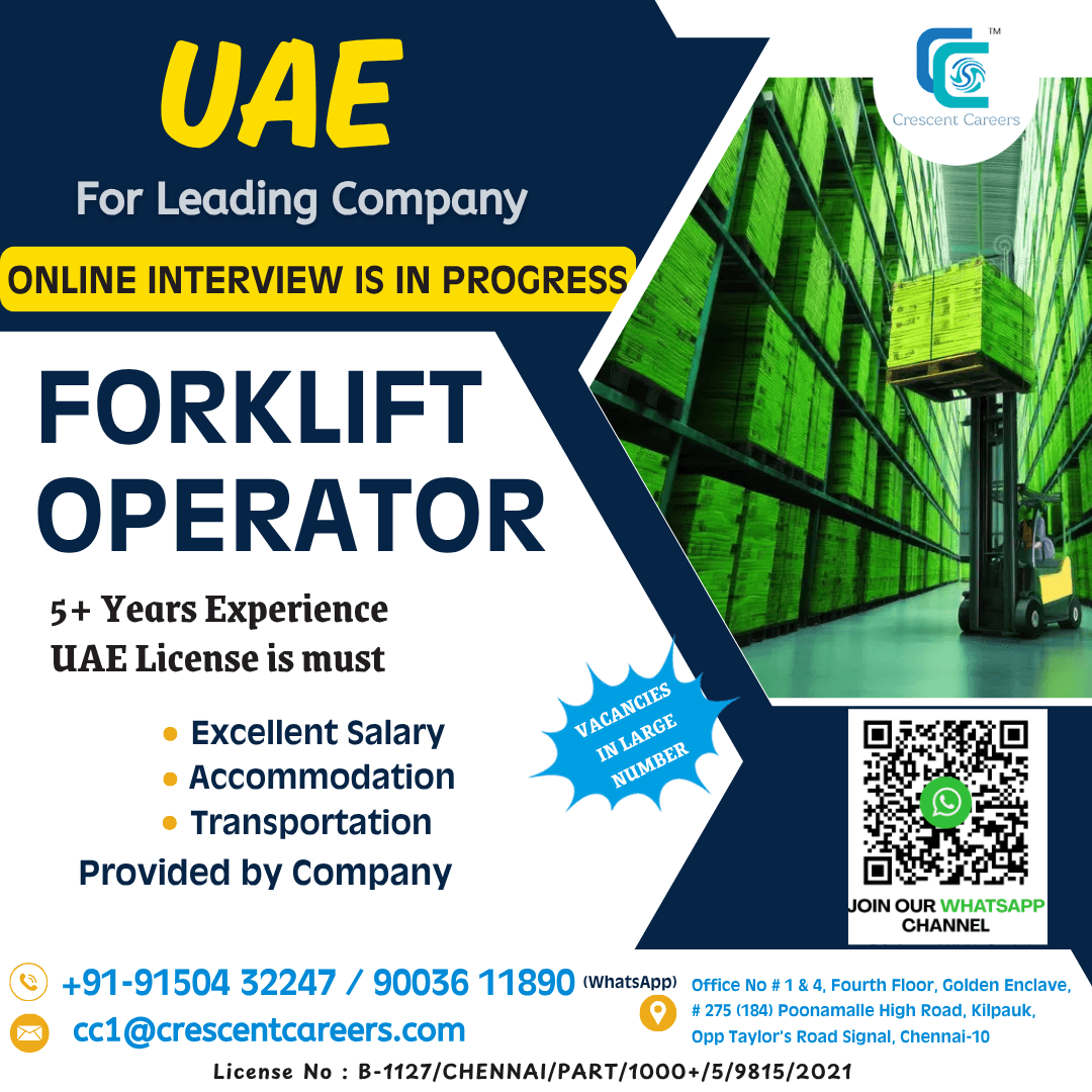 FORKLIFT OPERATOR - UAE
