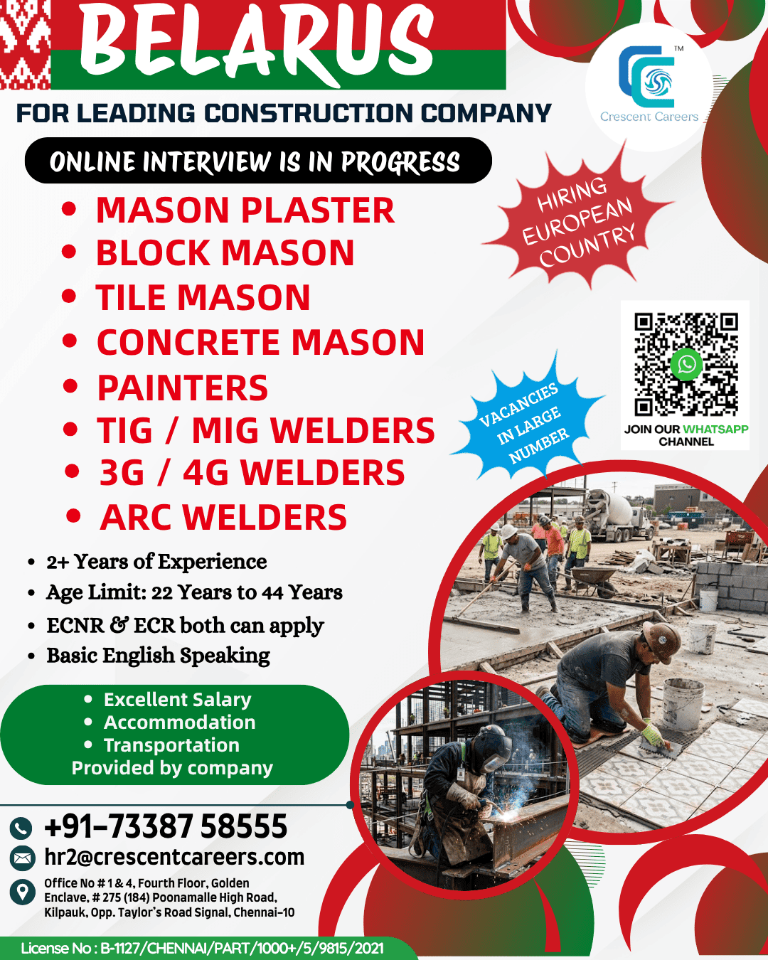 RECRUITMENT FOR BELARUS