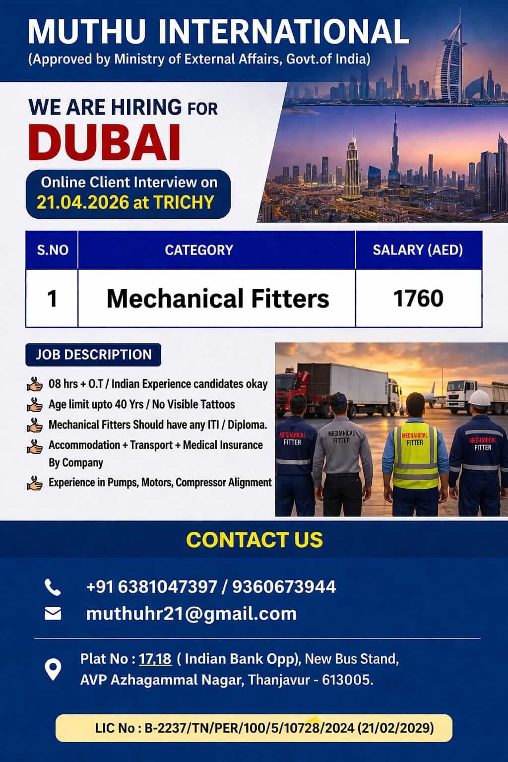 WANTED FOR DUBAI WANTED FOR DUBAI