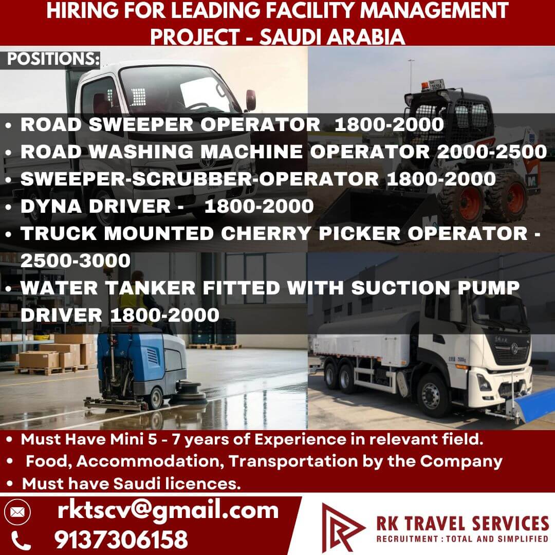 HIRING FOR LEADING FACILITY MANAGEMENT PROJECT-SAUDI ARABIA