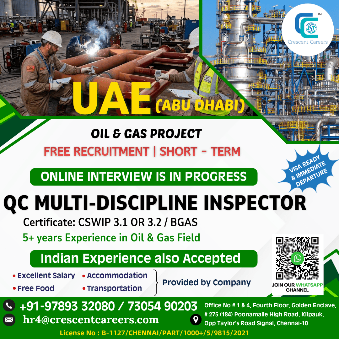 QC MULTI-DISCIPLINE INSPECTOR