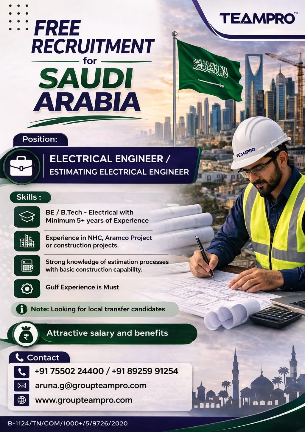 ? FREE RECRUITMENT – SAUDI ARABIA ?