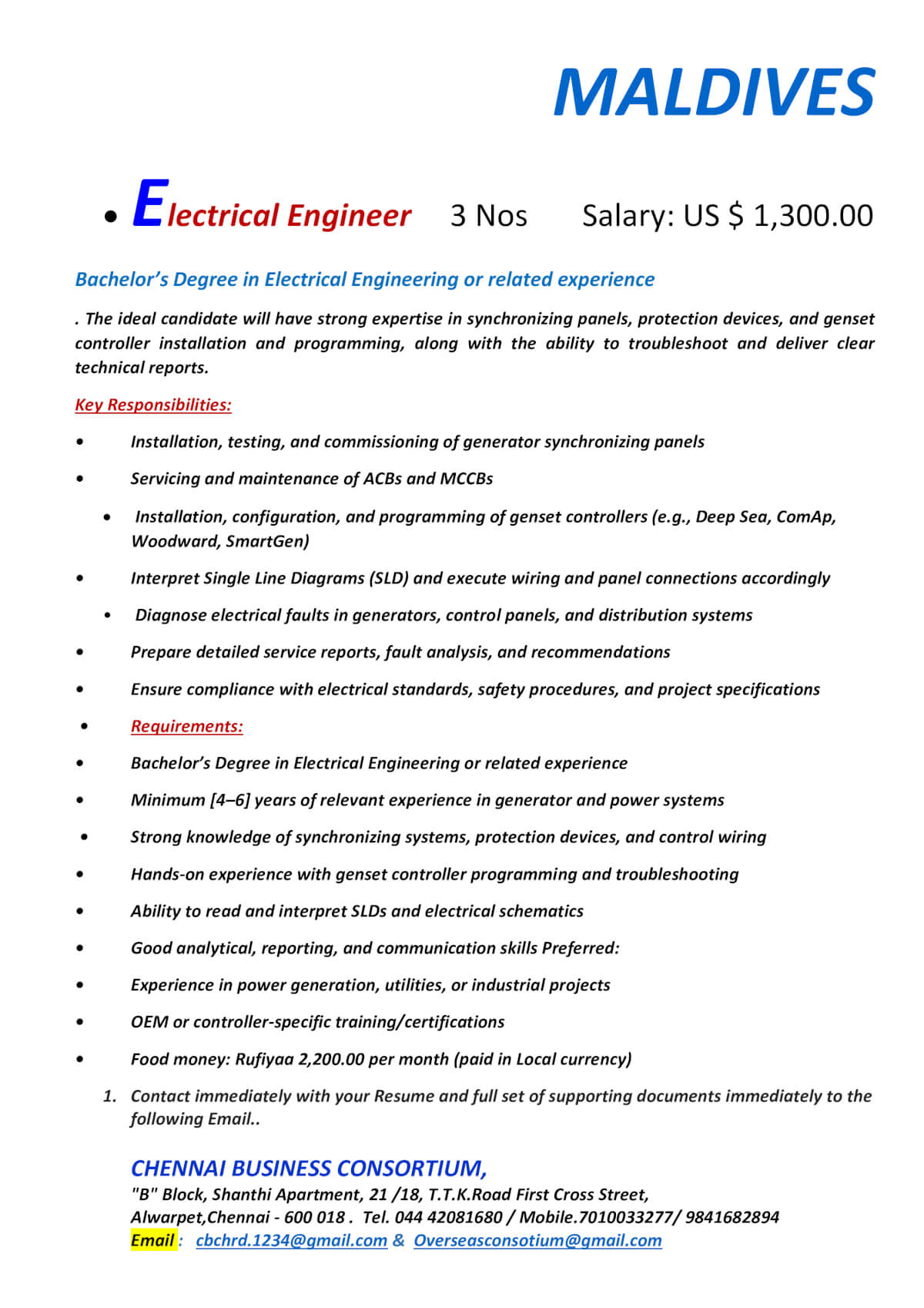 ELECTRICAL ENGINEERS