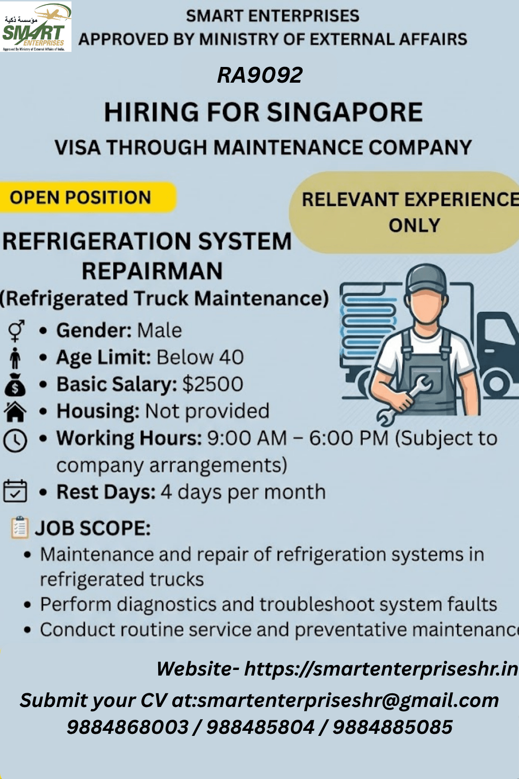 refrigeration reparing system