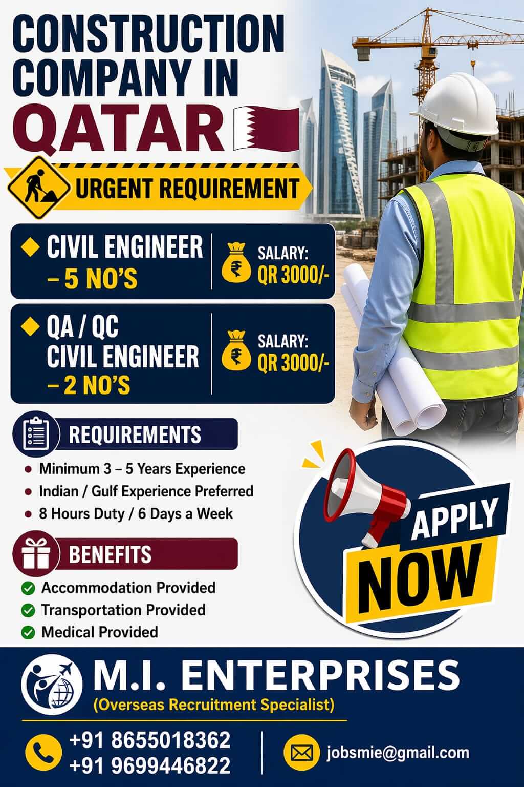 ? URGENT JOB OPPORTUNITY – QATAR ??