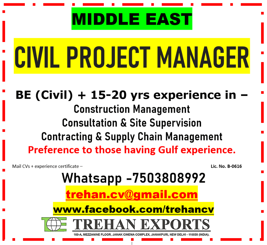 CIVIL PROJECT MANAGER CIVIL PROJECT MANAGER