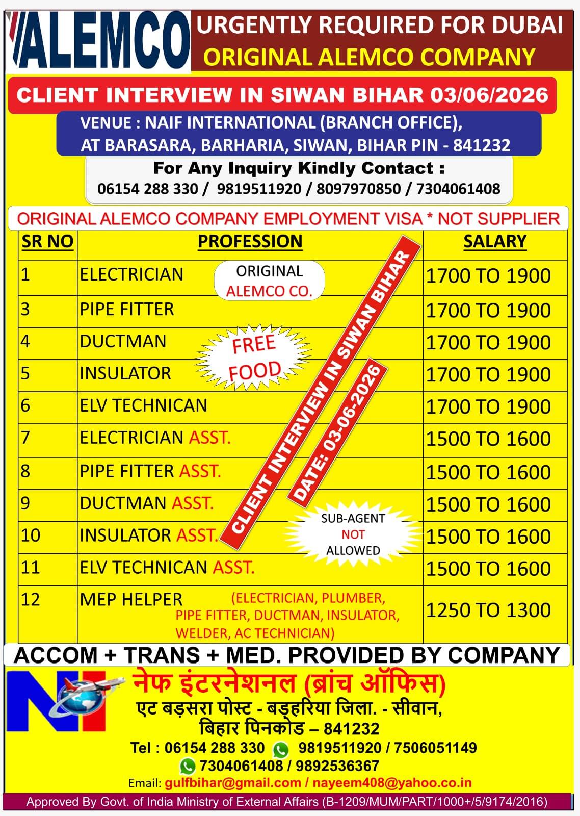 ALEMCO CO. CLIENT INTERVIEW IN SIWAN BIHAR 03/06/2026