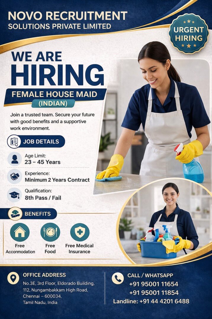 FEMALE HOUSE MAID (INDIAN)