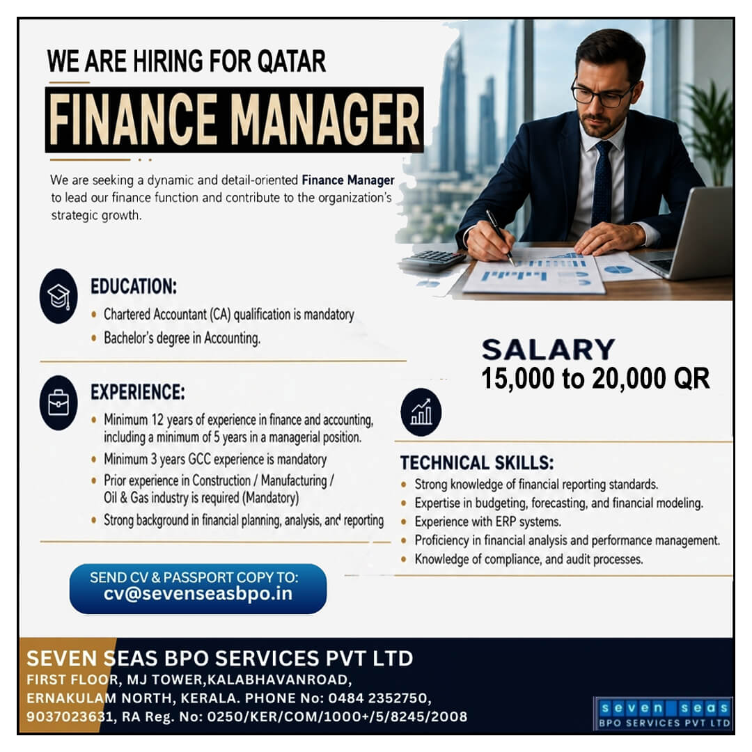 urgent vacancy for qatar