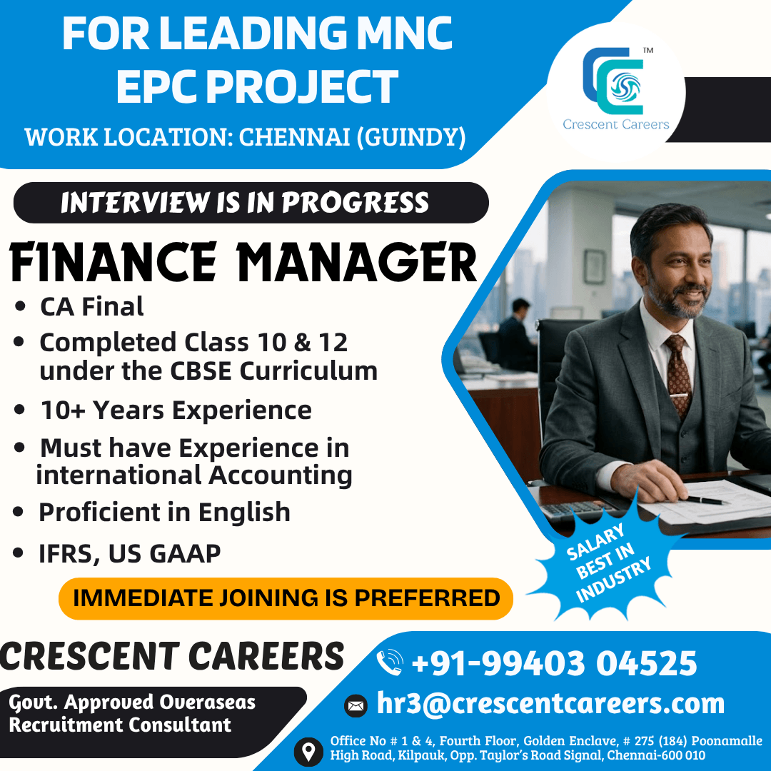FINANCE MANAGER FINANCE MANAGER