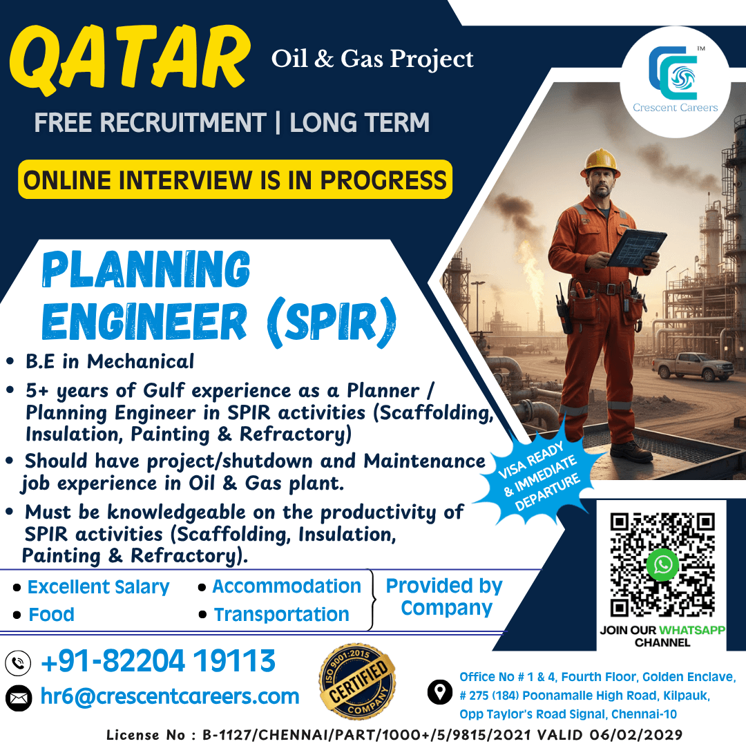PLANNING ENGINEER (SPIR) PLANNING ENGINEER (SPIR)