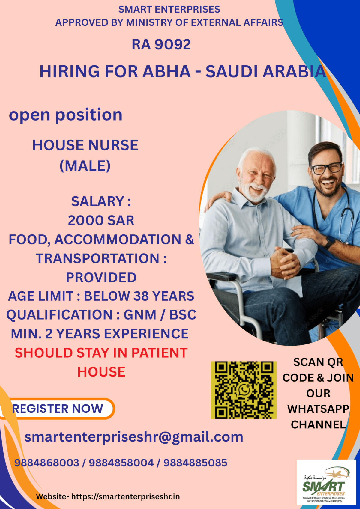 URGENT REQUIREMENT FOR SAUDI ARABIA