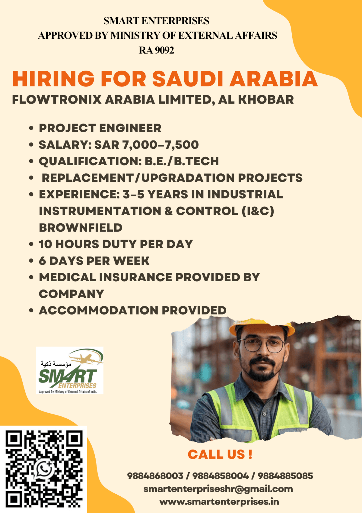 HIRING FOR SAUDI ARABIA