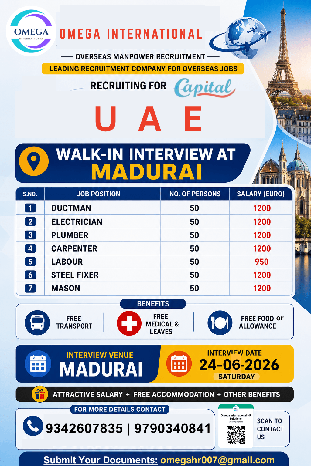 URGENT REQUIREMENT FOR UAE