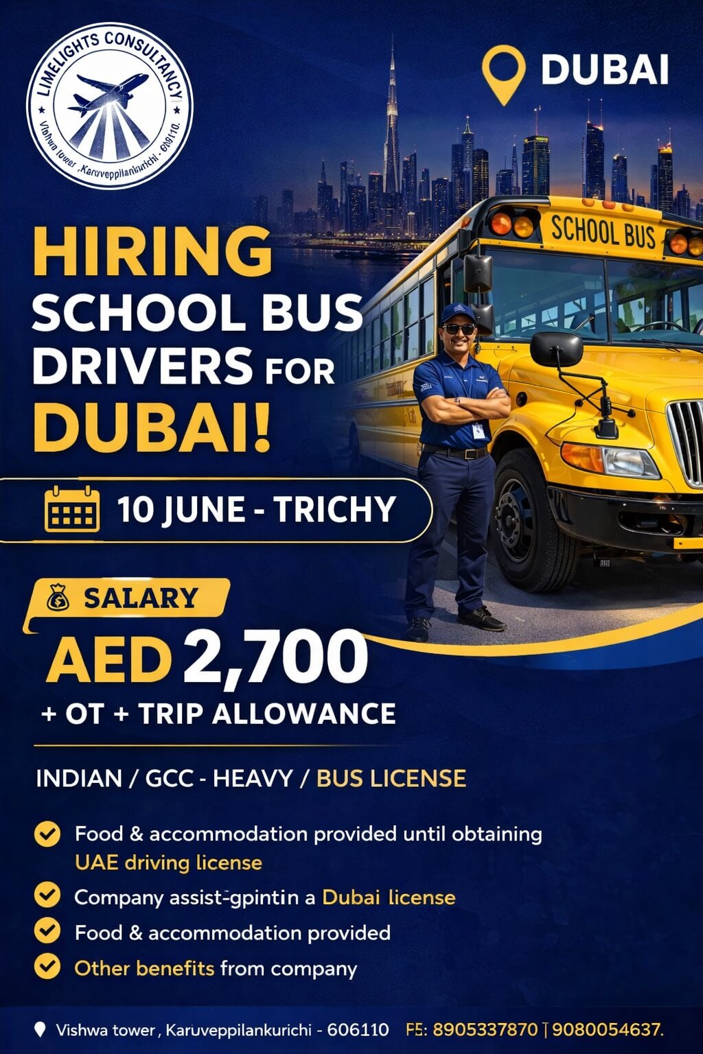 Wanted for Dubai