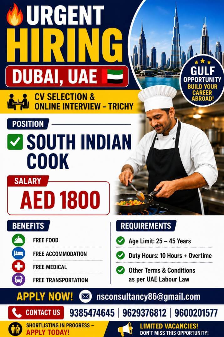 LEADING RESTAURANT REQUIREMENT FOR DUBAI