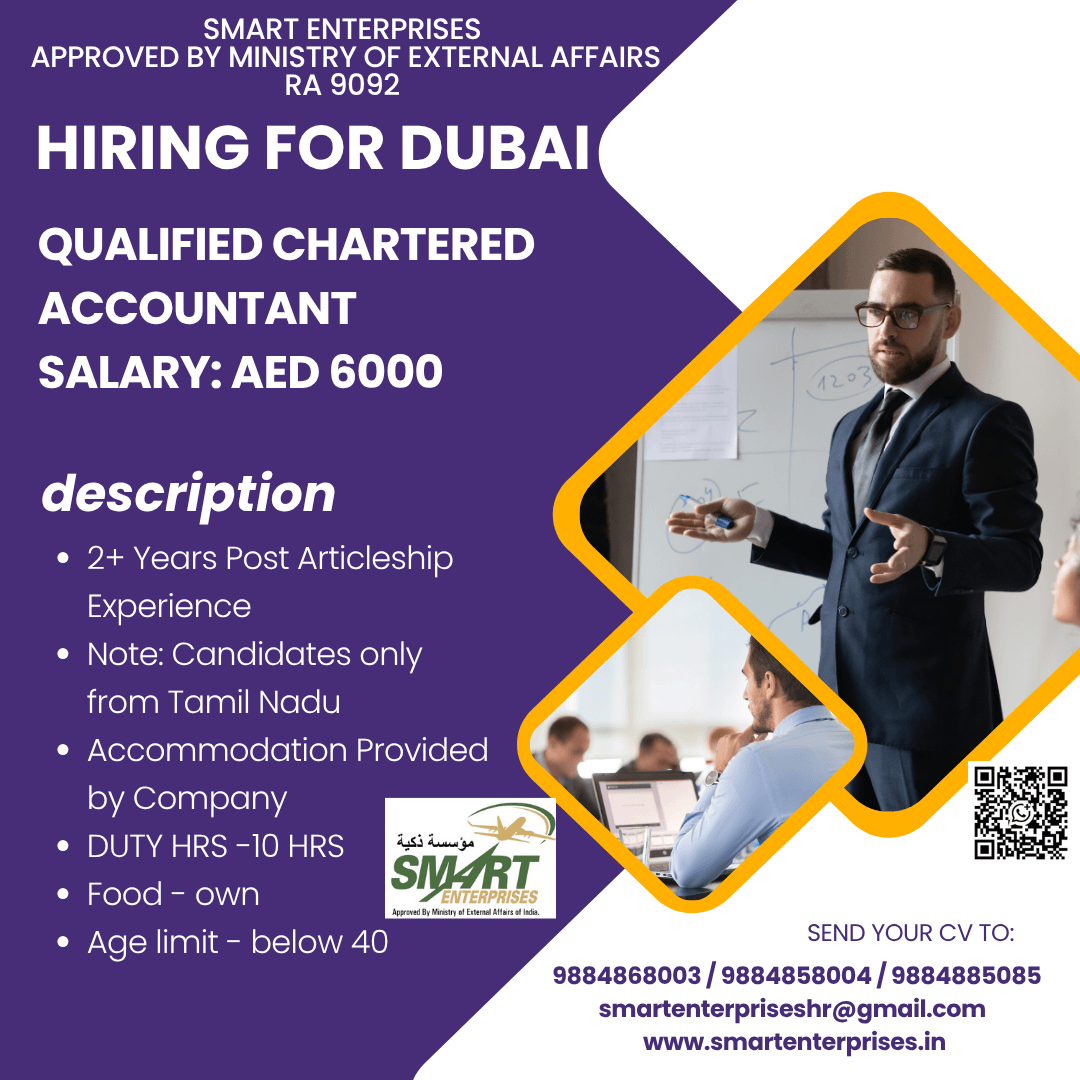 HIRING FOR DUBAI