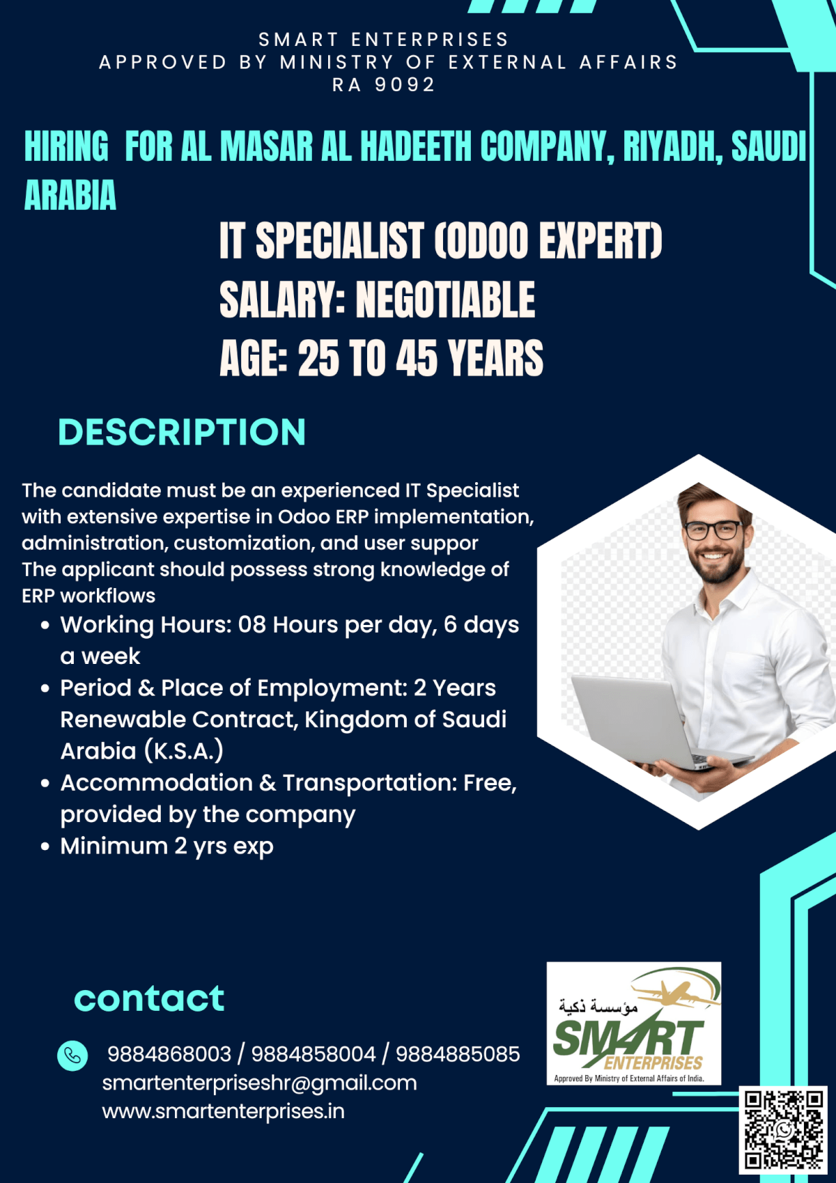 HIRING FOR SAUDI ARABIA