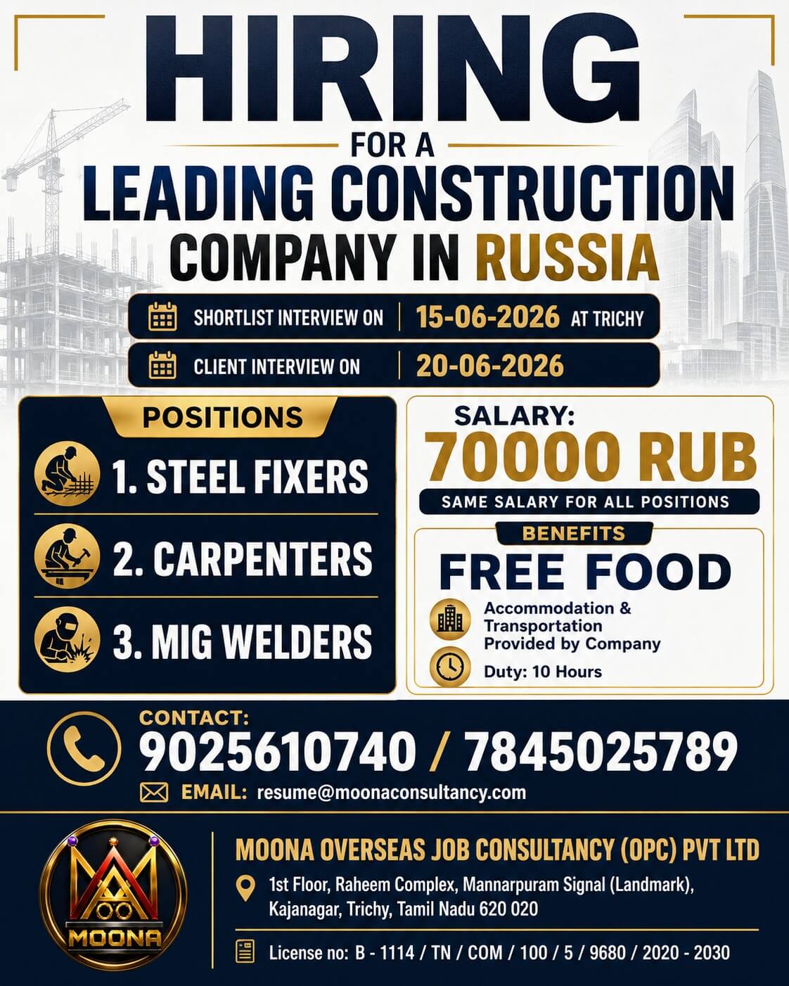 LEADING CONSTRUCTION COMPANY RUSSIA