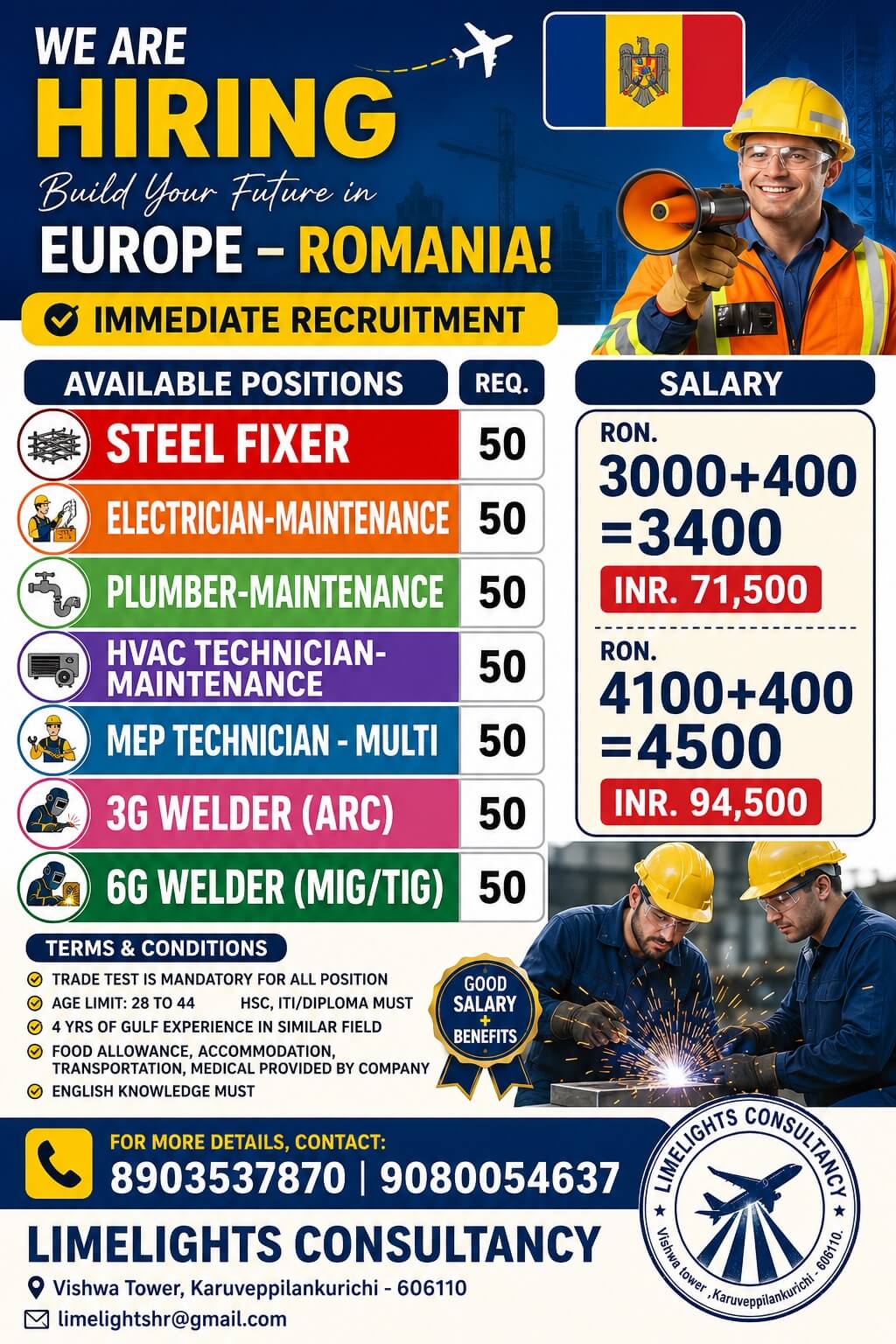 Wanted for Romania