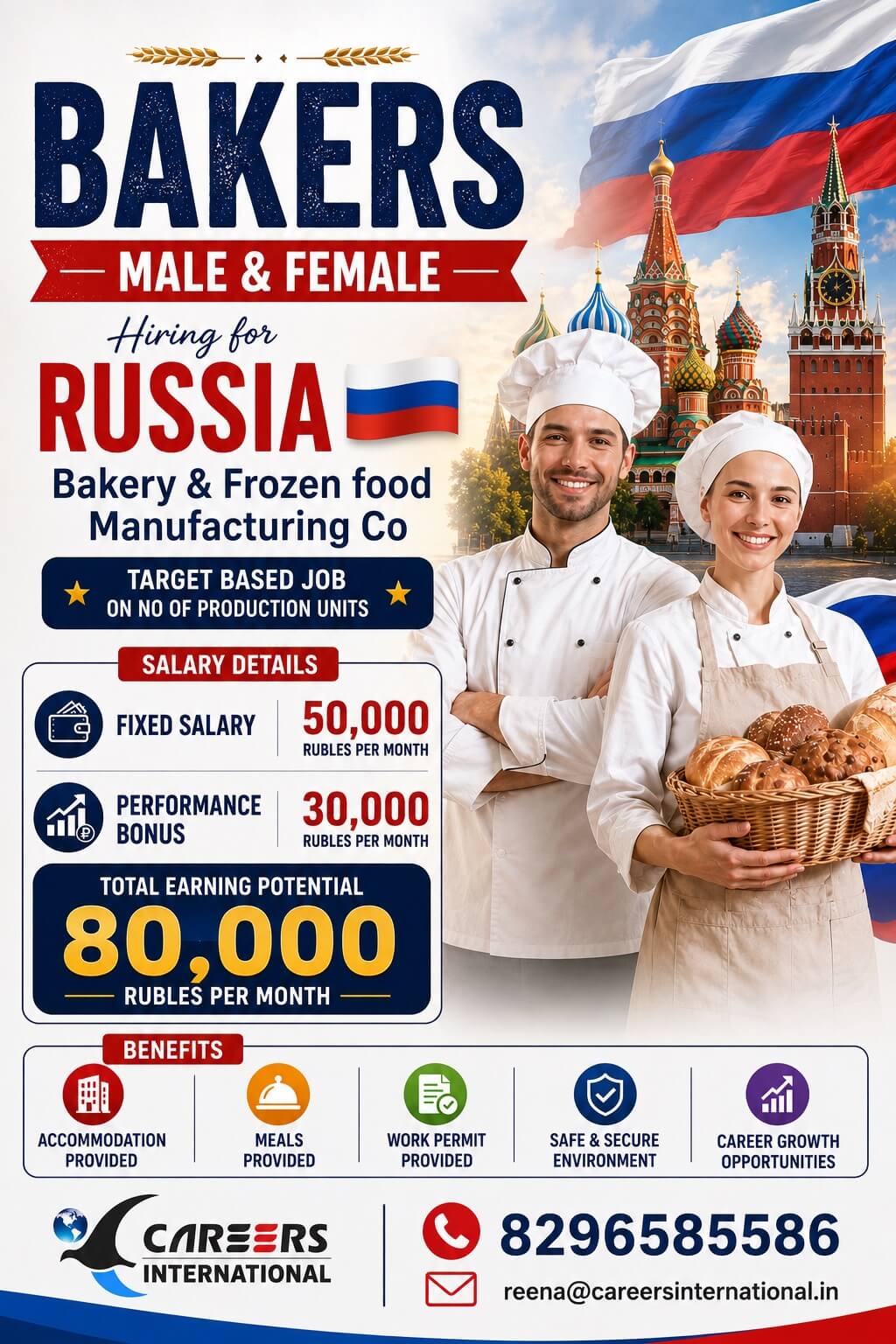BAKERS for Frozen Food MFG Co in RUSSIA