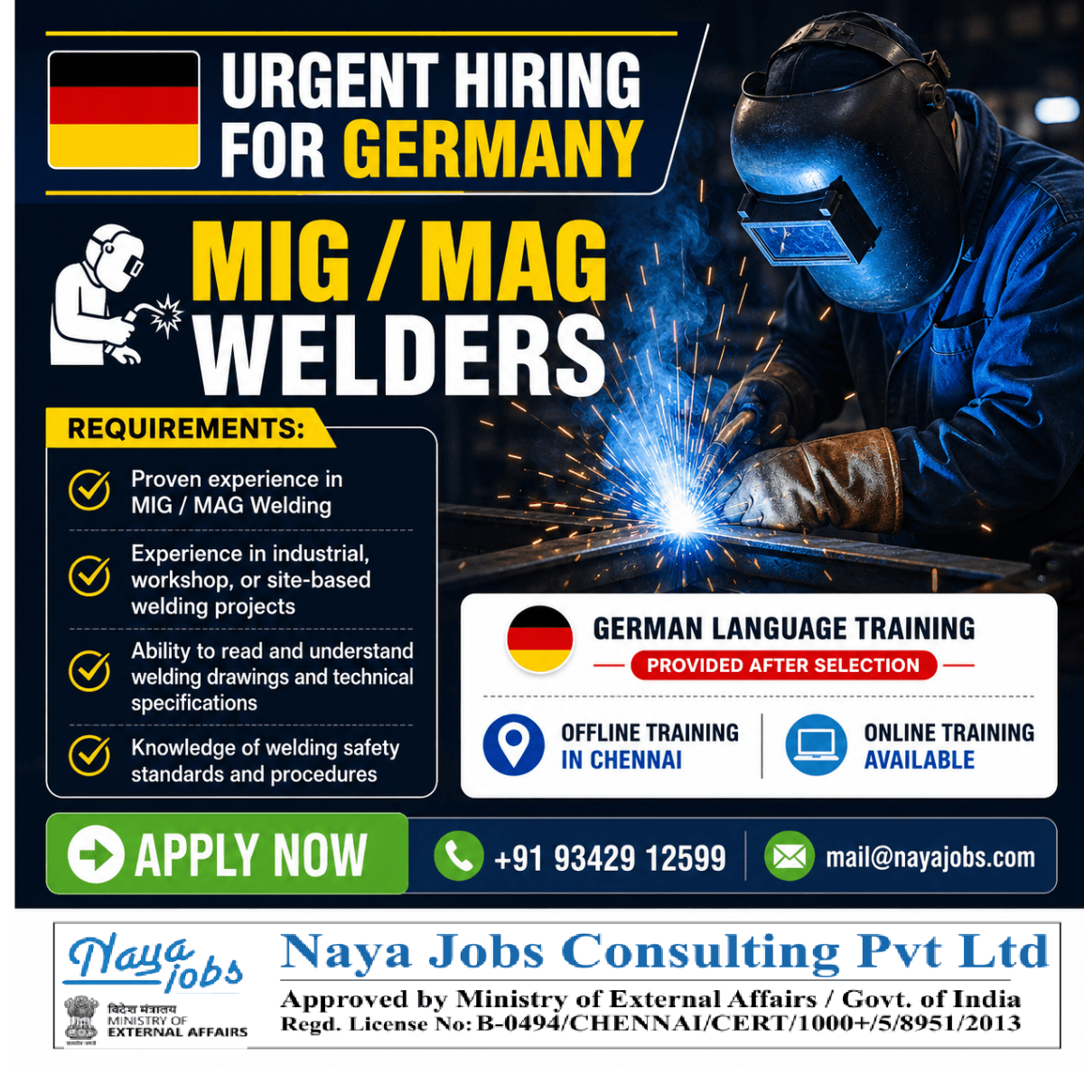 Hiring for Welser Job in Europe