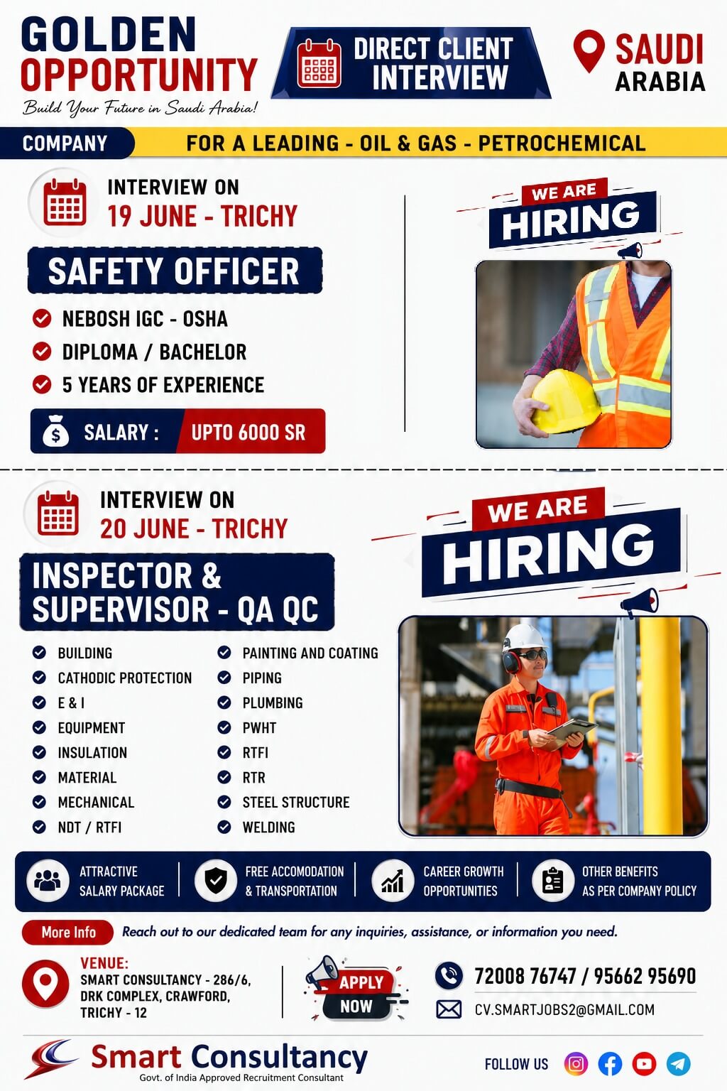 ? SAUDI ARABIA DIRECT CLIENT INTERVIEW – TRICHY ?