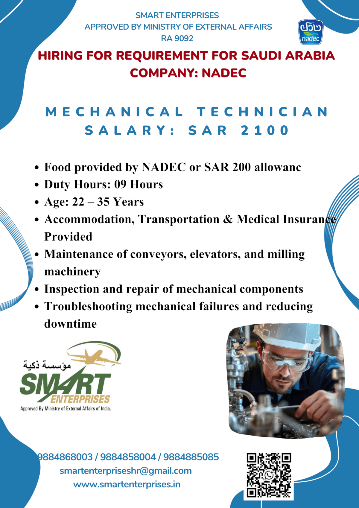 hiring for saudi arabia