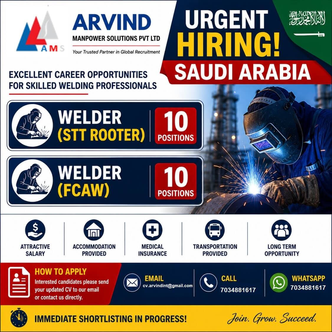 Welder STT and FCAW