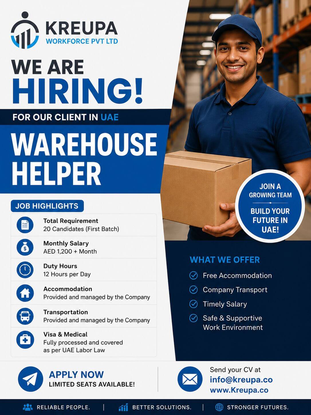 HIRING FOR LEADING COMPANY IN UAE