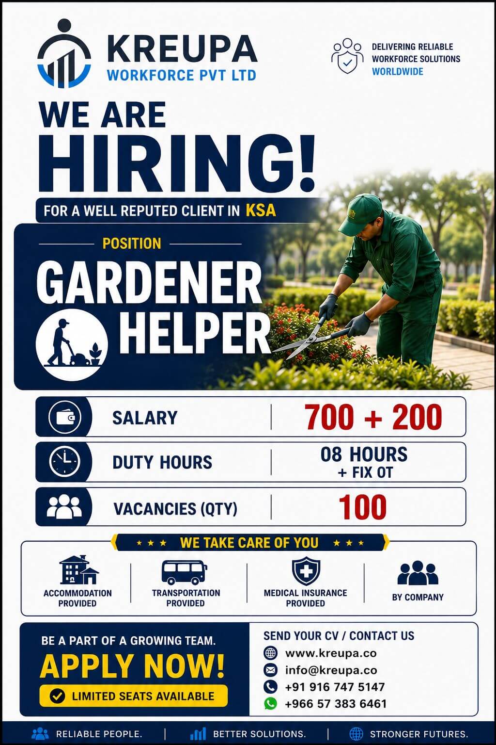 HIRING FOR LEADING COMPANY IN KSA