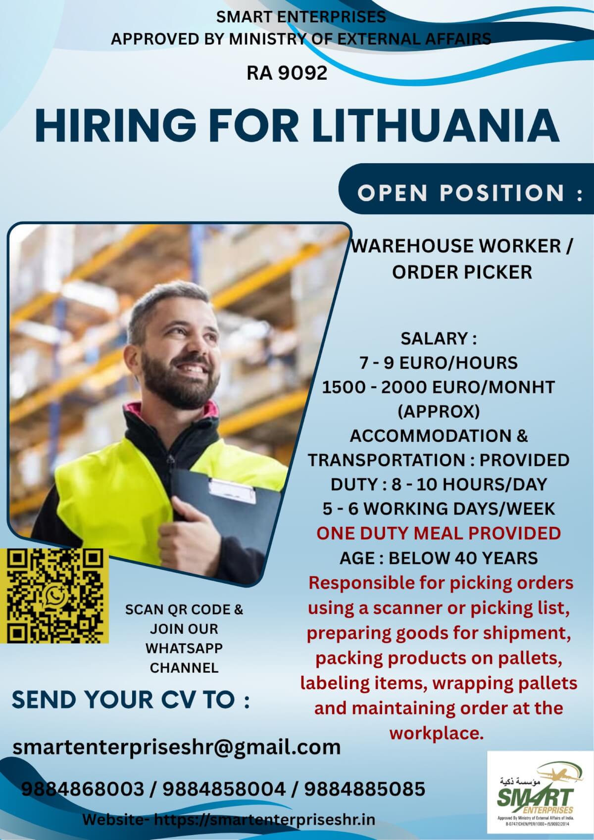 URGENT REQUIREMENT FOR LITHUANIA URGENT REQUIREMENT FOR LITHUANIA