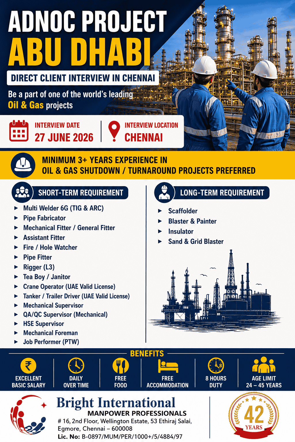ADNOC PROJECT - Short-term & Long-term