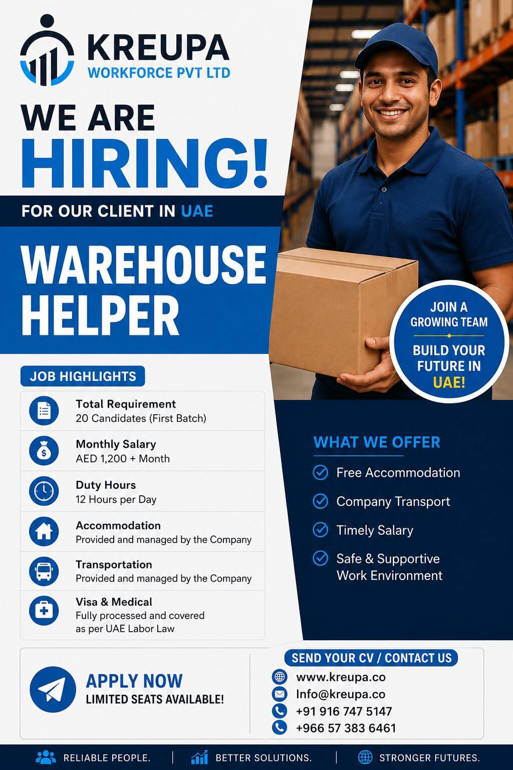 HIRING FOR LEADING COMPANY IN UAE