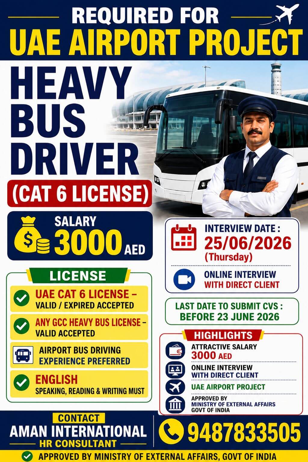 UAE Airport Project – Heavy Bus Driver