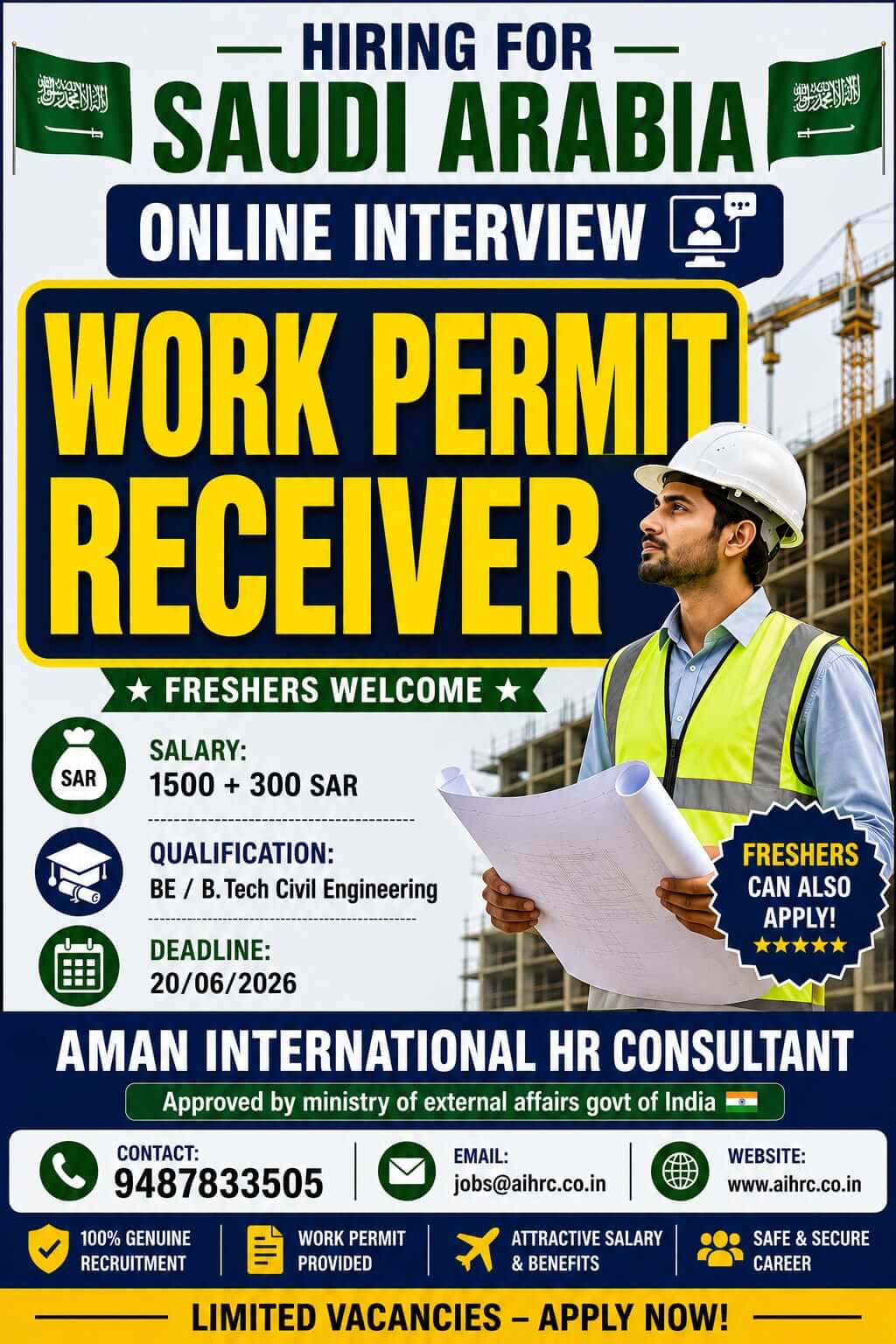Saudi Arabia – Work Permit Receiver
