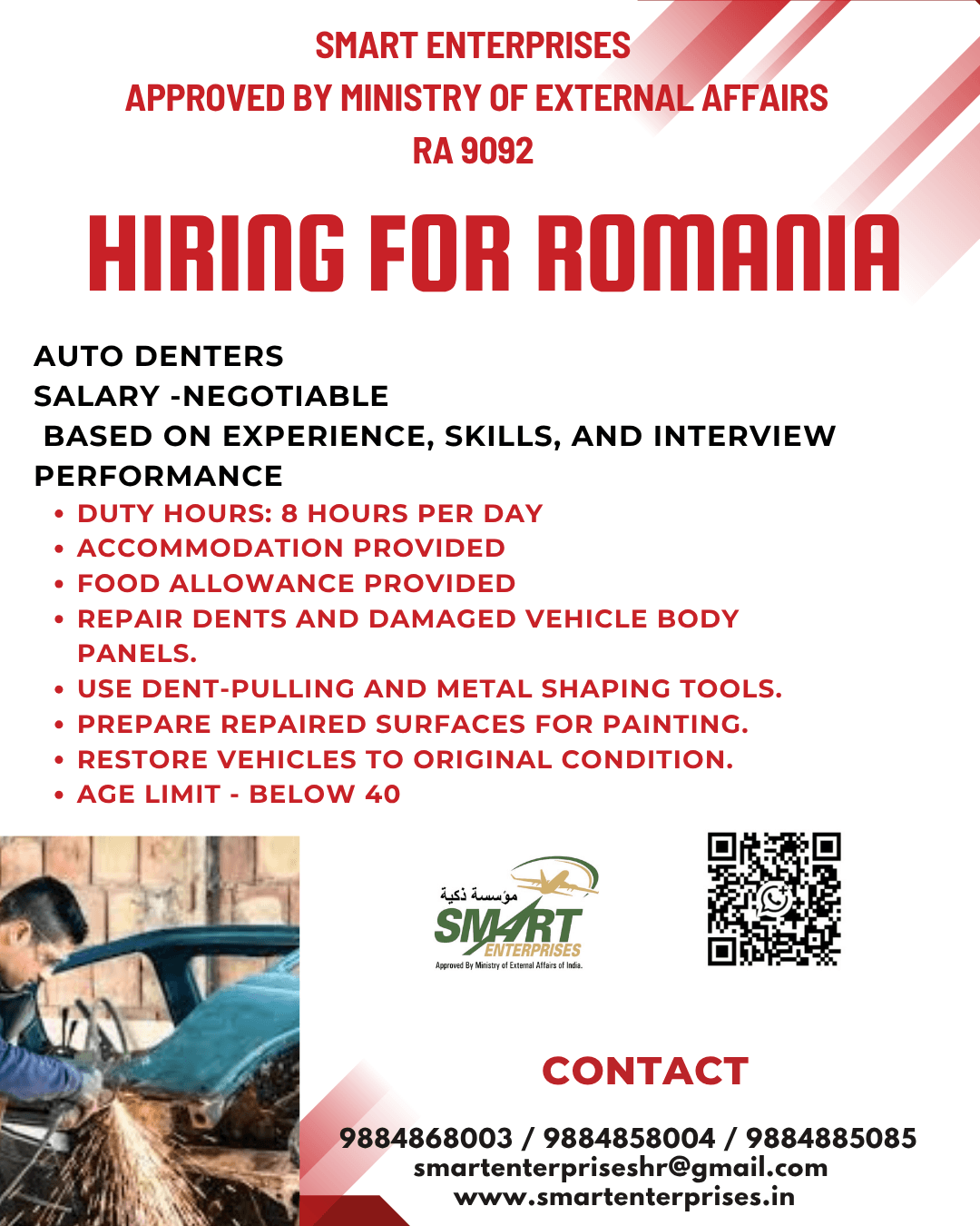 HIRING FOR ROMANIA