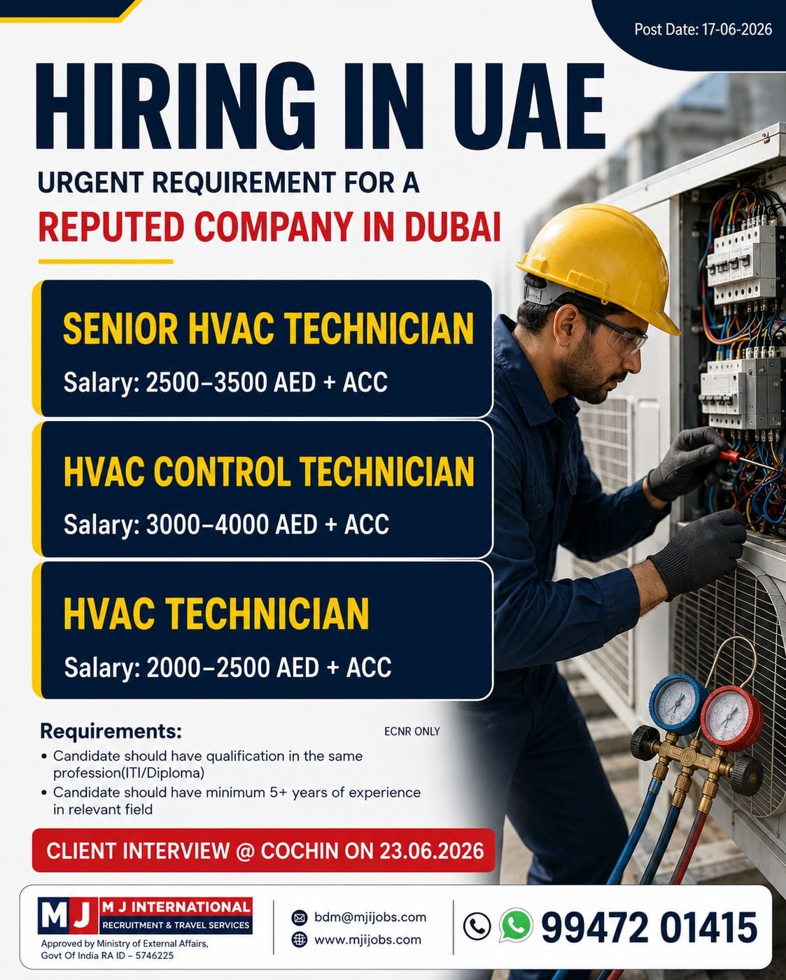 UAE - Direct Client Interview on Cochin