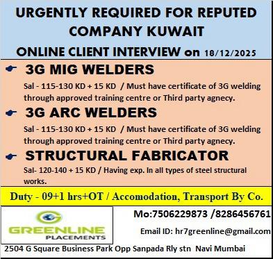 URGENTLY REQUIRED FOR REPUTED CO. KSA URGENTLY REQUIRED FOR REPUTED CO. KSA