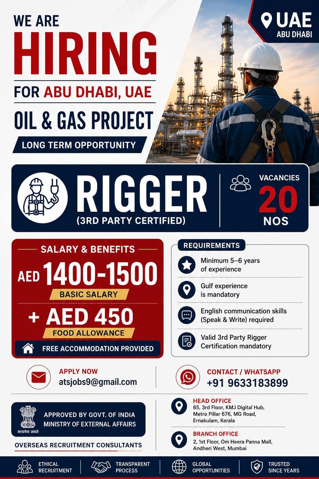 Rigger for Abu Dhabi